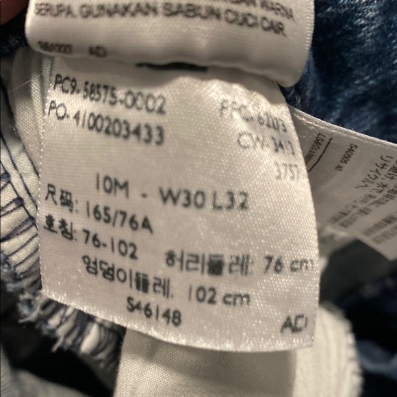 Levi's Blue Mid Rise Skinny Jeans Size 10 - Picture 6 of 6